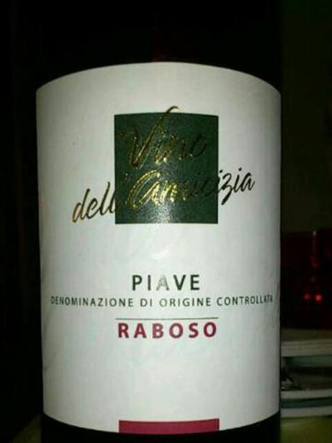 Vino Dell Amicizia Piave Raboso | Wine Info