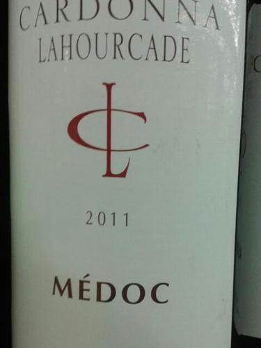 Vignerons d'Uni Medoc Cardonna Lahourcade Médoc 2011