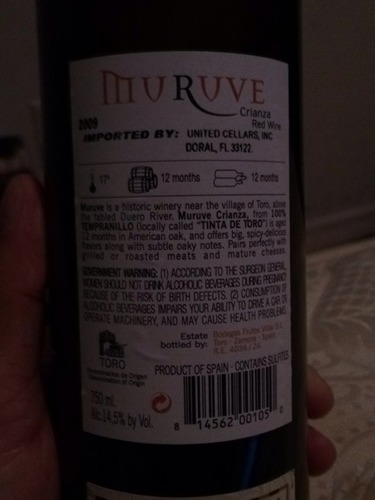 Bodegas Frutos Villar Muruve Crianza 2009