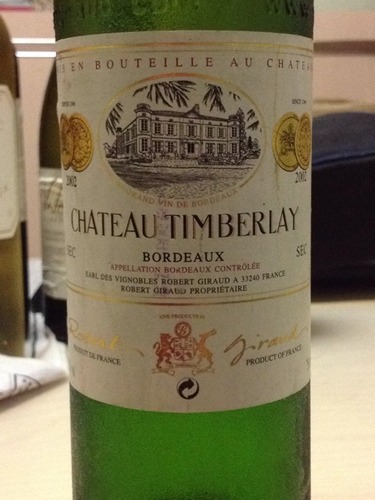 Robert Giraud Château Timberlay Bordeaux 2002