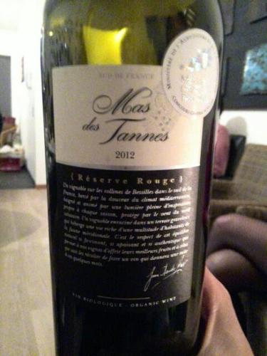 Jean Claude Mas Des Tannes Reserve Rouge 2012