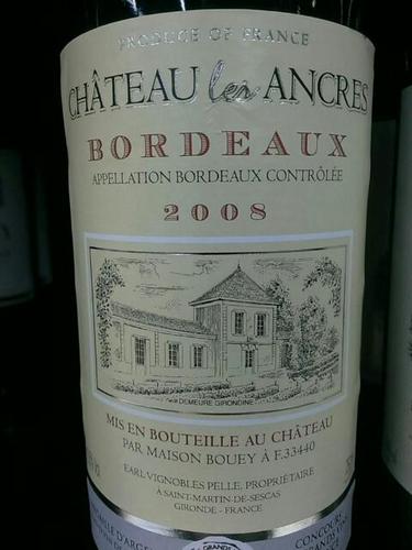 Château Les Ancres Bordeaux 2008