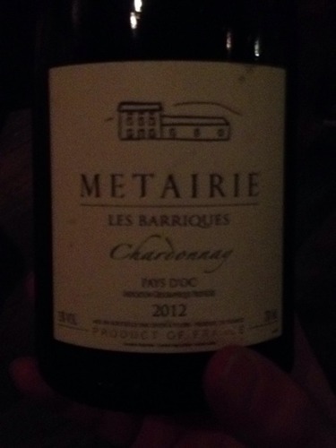 Metairie Les Barriques Chardonnay 2012