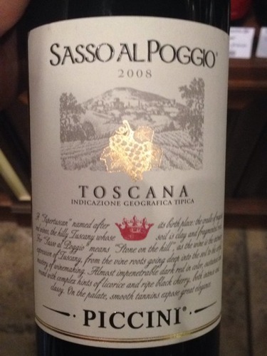 Piccini Sasso al Poggio Toscana 1991 | Wine Info