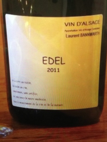 Laurent Bannwarth Edel Vin D' Alsace 2011