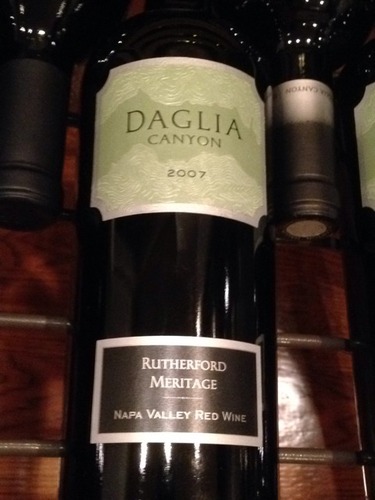 Daglia Canyon Rutherford Napa Valley Meritage 2007