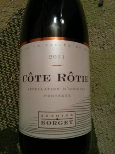 Antoine Borget Côte Rôtie 2011