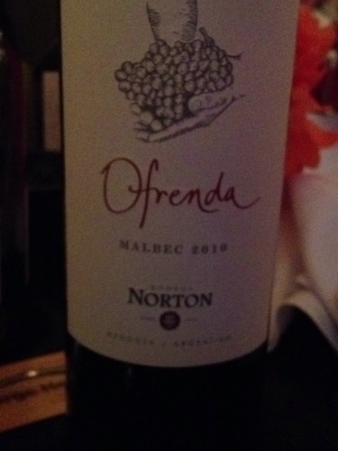 Bodega Norton Ofrenda Malbec 2010
