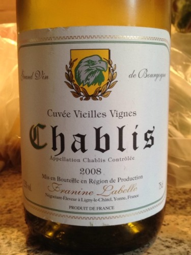 Franine Labelle Chablis Cuvée Vieilles Vigne 2008