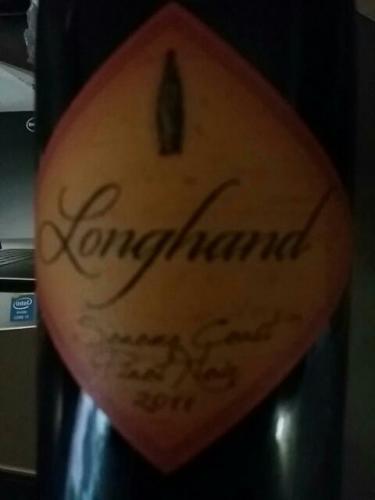 Longhand Sonoma Coast Pinot Noir 2011