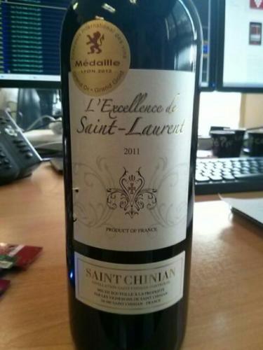 Cave Des Vignerons St-Chinian L Excellence De Saint-Laurent 2011