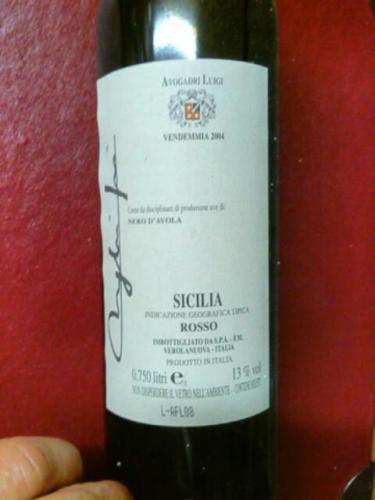 Avogadri Luigi Sicilia Rosso Nero D'Avola
