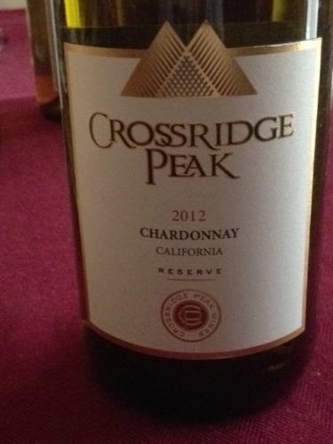 Crossridge Peak Reserve California Chardonnay 2012
