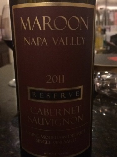 Maroon Wines Single Spring Mountain District Napa Valley Cabernet Sauvignon 2010