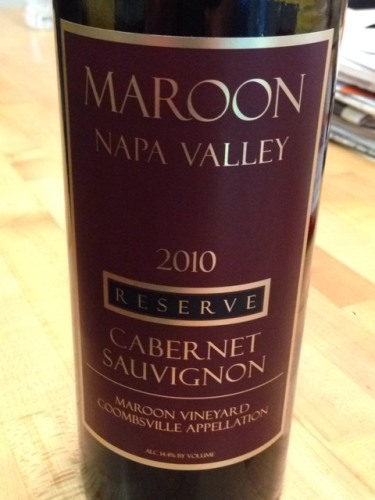 Maroon Wines Single Spring Mountain District Napa Valley Cabernet Sauvignon 2010