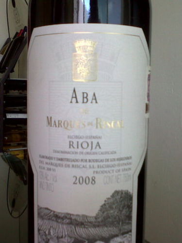 Marqués De Riscal ABA Rioja 2008 ABA Rioja 2008