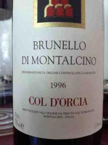Col d'Orcia Brunello di Montalcino 1987 Brunello di Montalcino 1987