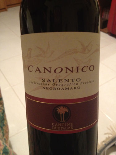 Due Palme Canonico Salento Negroamaro 2009 Canonico Salento Negroamaro 2009
