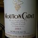 Baron Philippe De Rothschild Mouton Cadet Bordeaux Rouge 2003