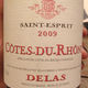 Delas Côtes-Du-Rhône Saint-Esprit Rouge 2009