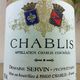 Servin Cuvée Les Pargues Chablis 2008