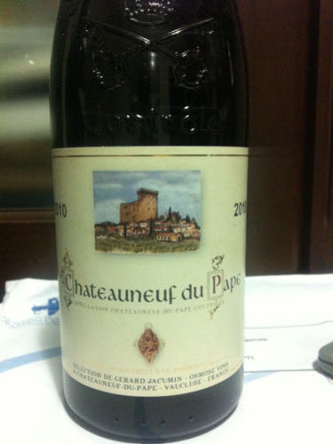 Gerard Jacumin Gérard Jacumin Châteauneuf-du-Pape 2010 Gérard Jacumin Châteauneuf-du-Pape 2010