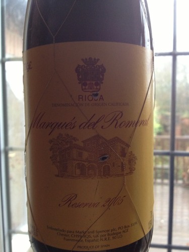 Marques Del Romeral Rioja Reserva 2003