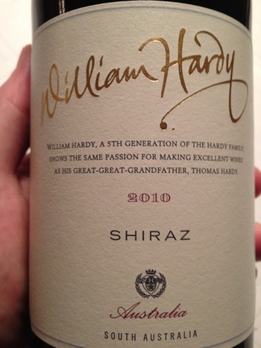 Hardy Wine Company William Hardy Shiraz 2011
