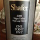 Shafer Napa Valley One Point Five 2008