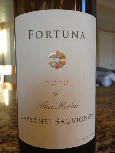Fortuna Paso Robles Cabernet Sauvignon 2010
