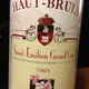 Union De Producteurs De Saint-Emilion Chateau Haut-Bruly Saint-Émilion Grand Cru 2008