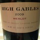 Klein Constantia High Gables Merlot 2009