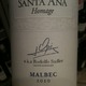 Santa Ana A.K.A Rodolfo Sadler Mendoza Homage Malbec 2010