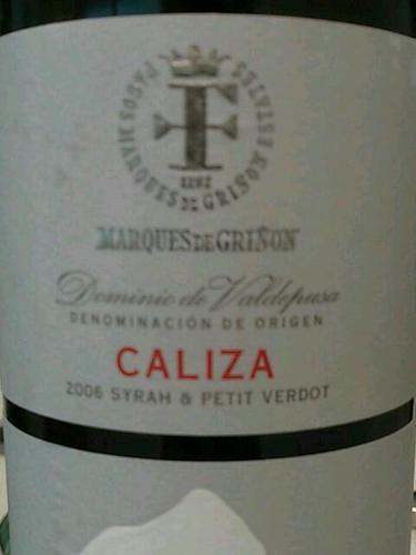 Pagos de Familia Marqués de Griñón Caliza Syrah Petit Verdot 2007