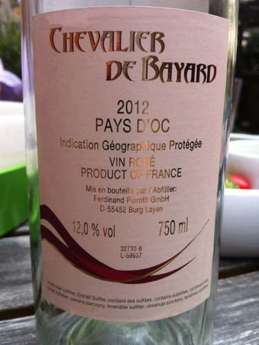 Chevalier De Bayard Rosé 2012