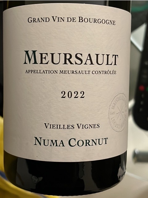Numa Cornut Vieilles Vignes Meursault | Vivino English