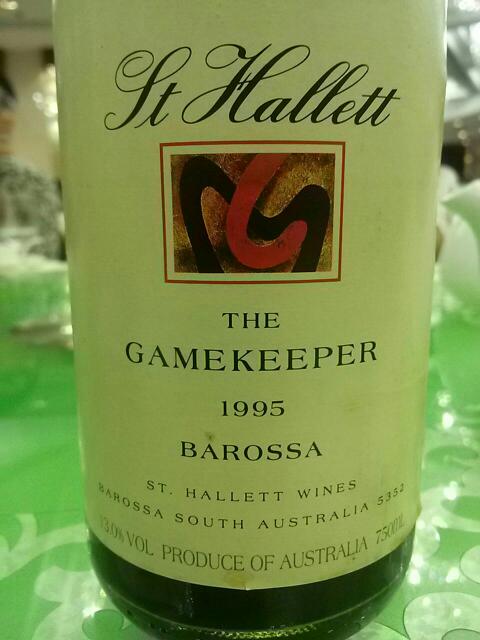 St hallett single vineyard shiraz