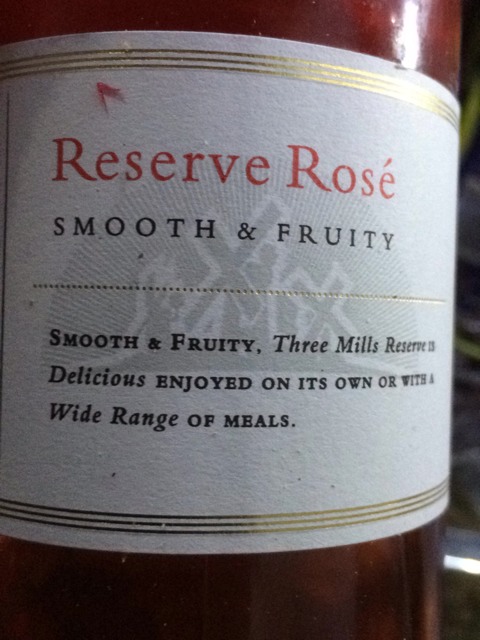 Three Mills Reserve Rosé Vivino English