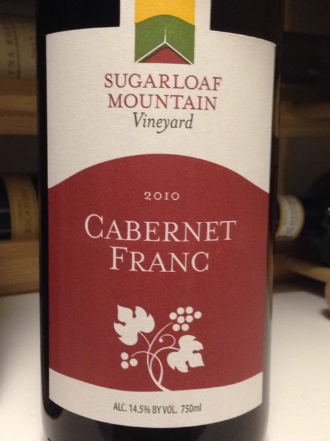 Sugarloaf Mountain Vineyard Cabernet Franc Vivino English