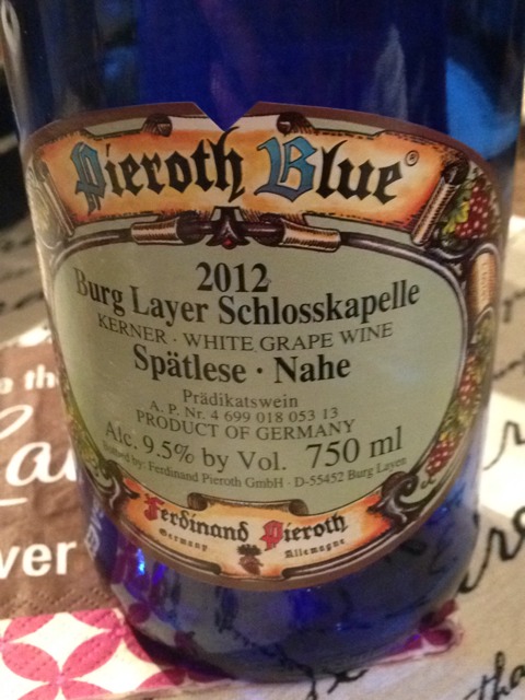 Pieroth Blue Burg Layer Schlosskapelle Kerner Spätlese | Vivino