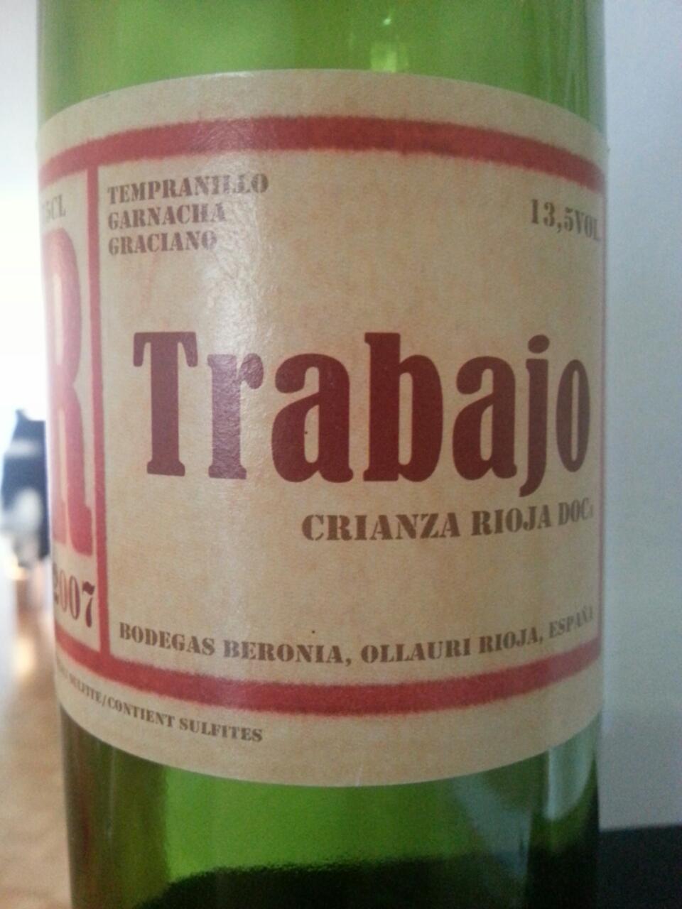 Rioja Trabajo Crianza