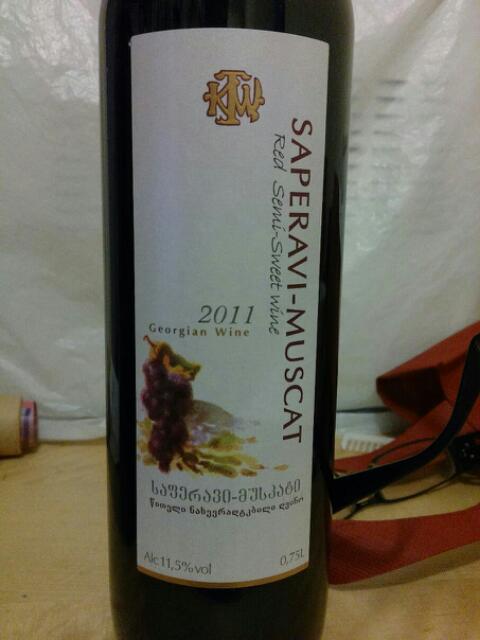 Kakhetian Traditional Winemaking Saperavi - Muscat Semi-Sweet 2009 wine label