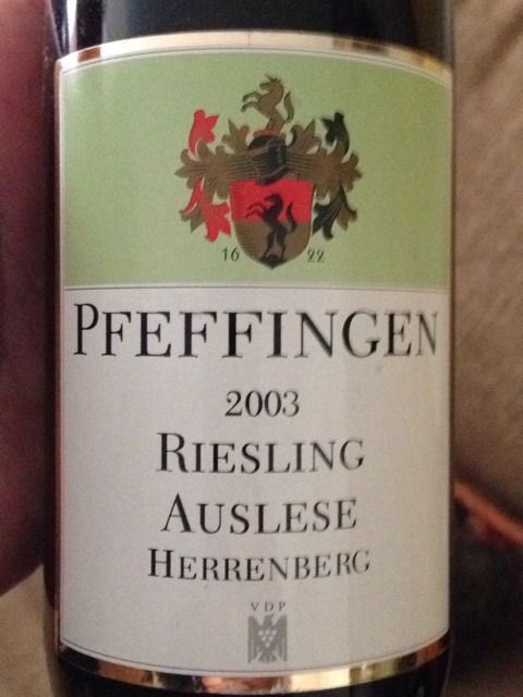 Pfeffingen Herrenberg Riesling Auslese |Vivino 中文( 香港)