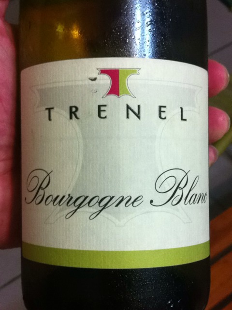 Trénel Bourgogne Blanc 2011 wine label