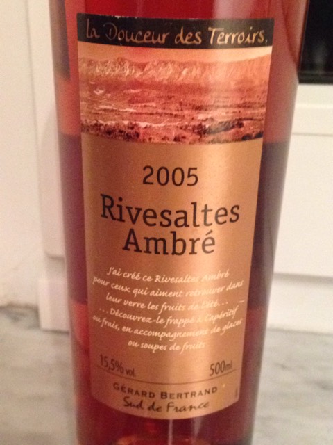 Rivesaltes Ambré La Douceur Des Terroirs
