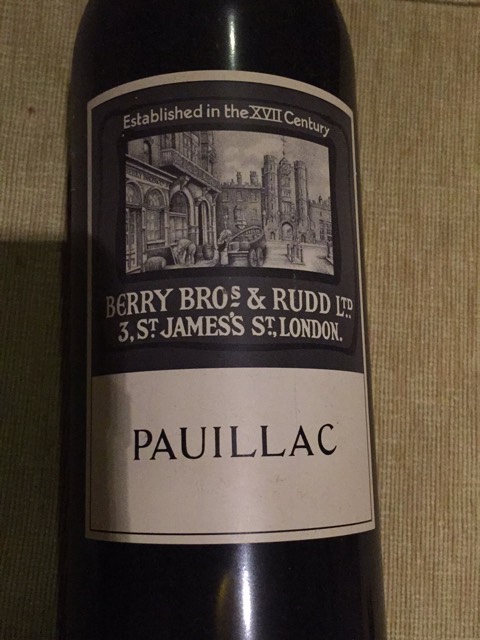 Berry Bros & Rudd Pauillac | Vivino English