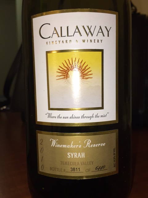 ワイン CALLAWAY 2021 Winemaker's Reserve Syrah Callaway Winemaker's Reserve Syrah | Vivino English