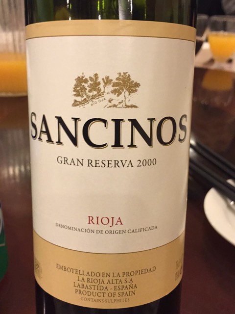 Rioja Gran Reserva Sancinos