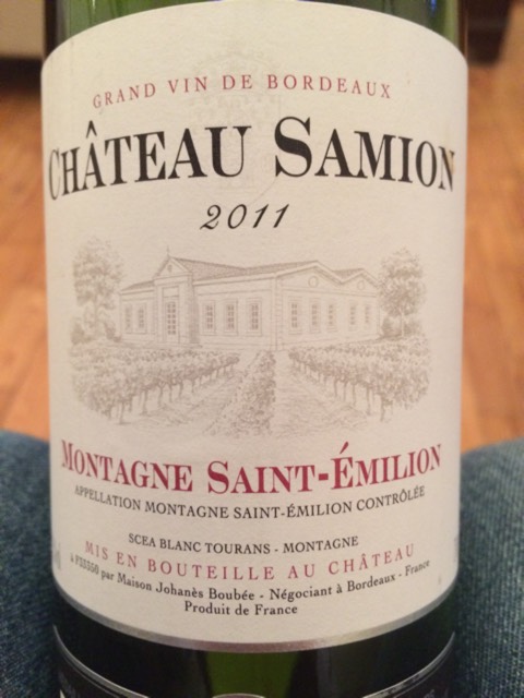 2011 Château Samion Montagne Saint-Émilion