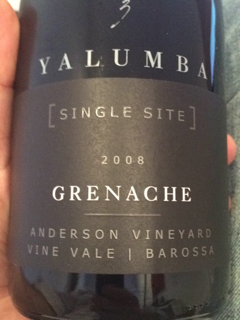 Single Site Anderson Vineyard Grenache